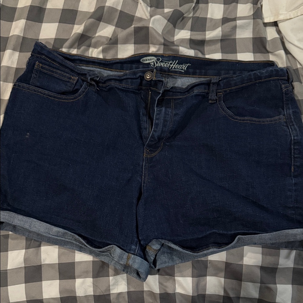 Old Navy Dark Blue Jean Shorts